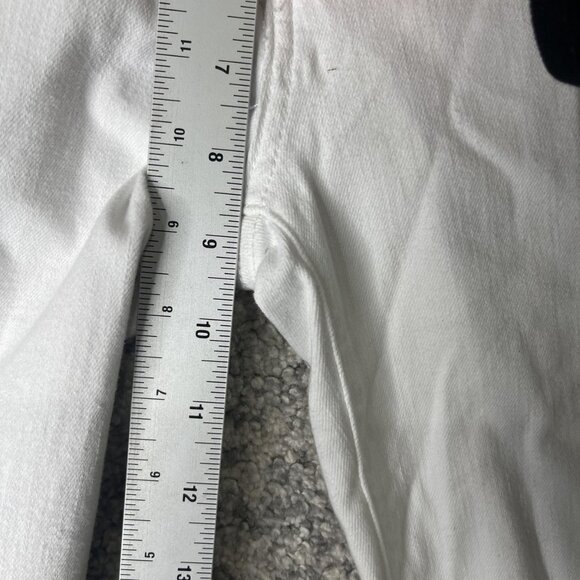 Joe's Jeans Jeans Womens 24 White Skinny Ankle Flawless Raw Hem Stretch A51SKNAU - Picture 4 of 8